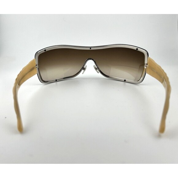 Vintage Chanel Women\'s Shield Sunglasses CHANEL Brown 4126 124/13 120 Authentic main image 8